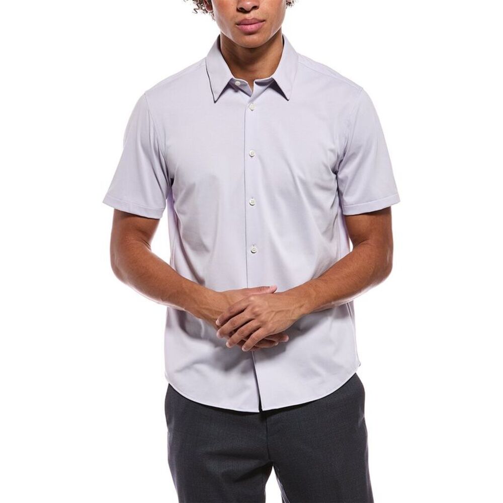 Theory Mens  Irving Shirt, Purple